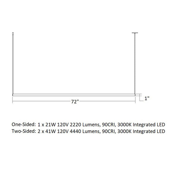 Thin-Line™ Sided LED Pendant Light