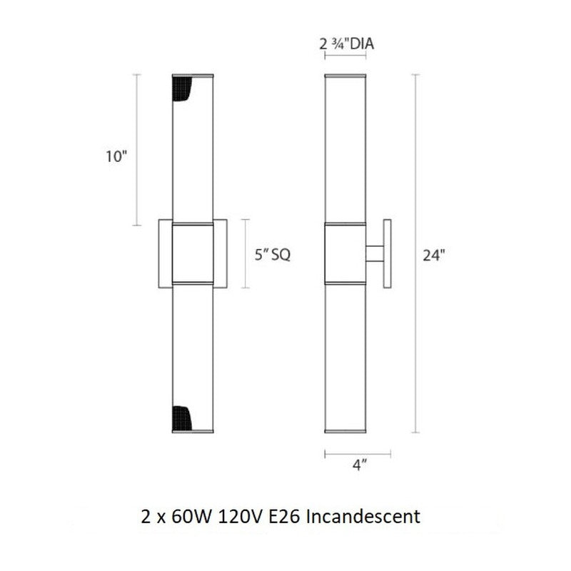 Urban Edge 2-Light Sconce