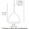 Castore Calice Suspension Lamp  option 42 / Standard Bulb / Extended Length