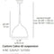 Castore Calice Suspension Lamp  option 42 / Standard Bulb / Standard Length