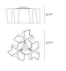 Logico Triple Nested Semi Flush Mount