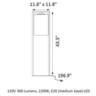 Dome Outdoor Low Floor Lamp