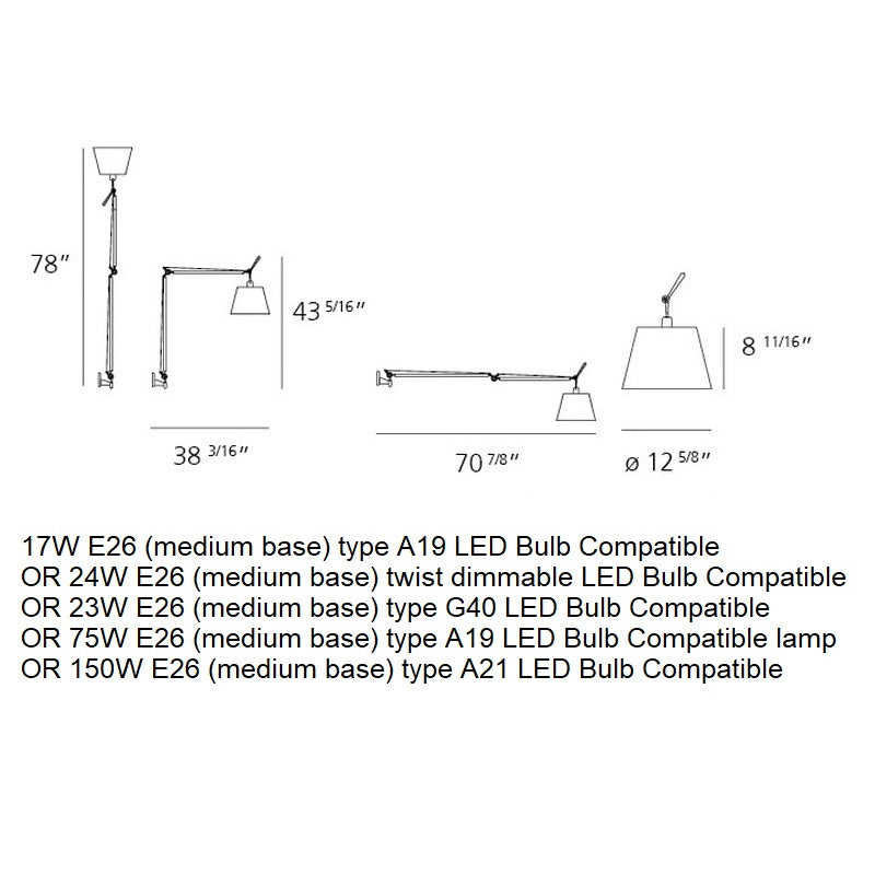 Tolomeo Mega Wall Lamp