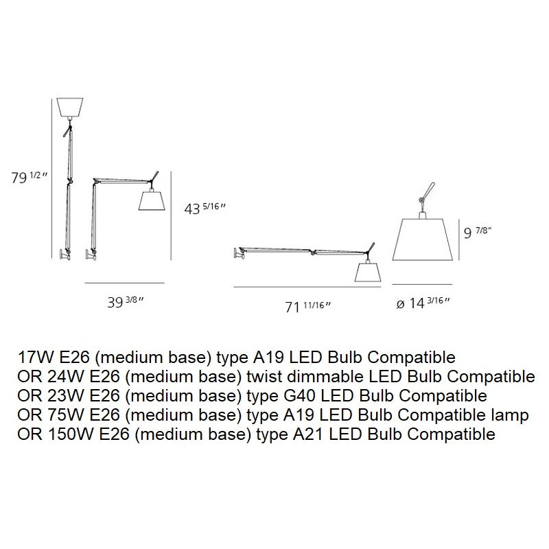 Tolomeo Mega Wall Lamp