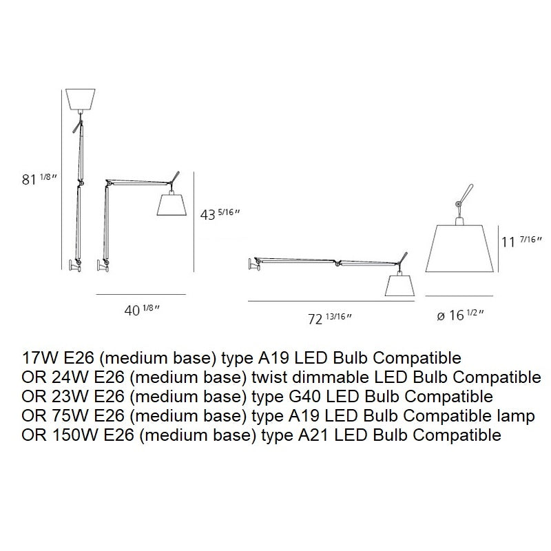 Tolomeo Mega Wall Lamp