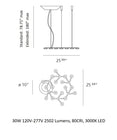LED Net Circle Suspension Light