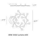 LED Net Circle Flush Mount