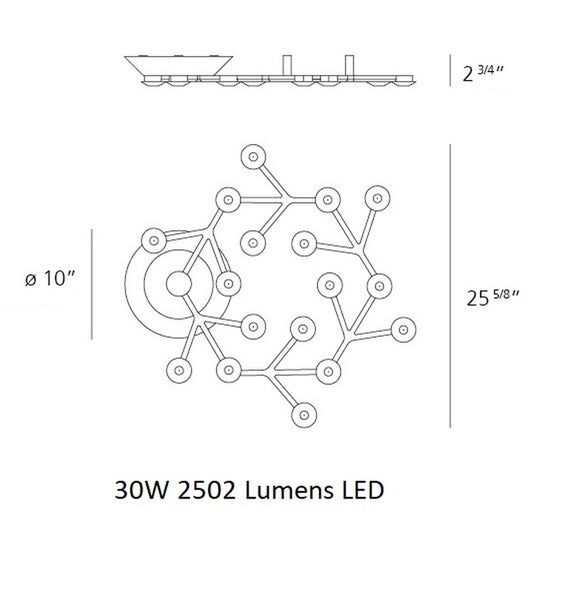 Artemide LED Net Circle Flush Mount - 2Modern