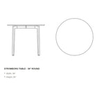 Stromborg 36" Round Table
