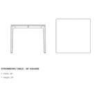 Stromborg 36" Square Table