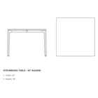 Stromborg 42" Square Table
