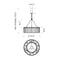 Estadio Pendant Light  option 1 supports system