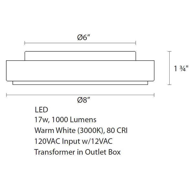 Dazzle LED Round Surface Mount