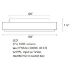 Dazzle LED Round Surface Mount
