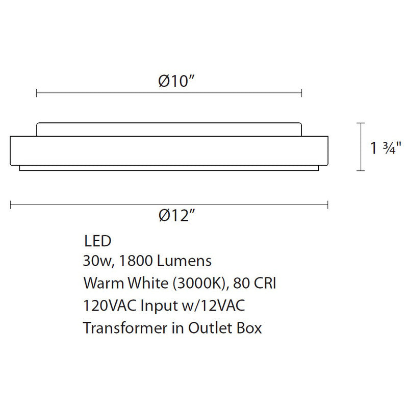 Dazzle LED Round Surface Mount