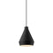Koma LED Taisho Pendant Light  option Satin Black / Black cord