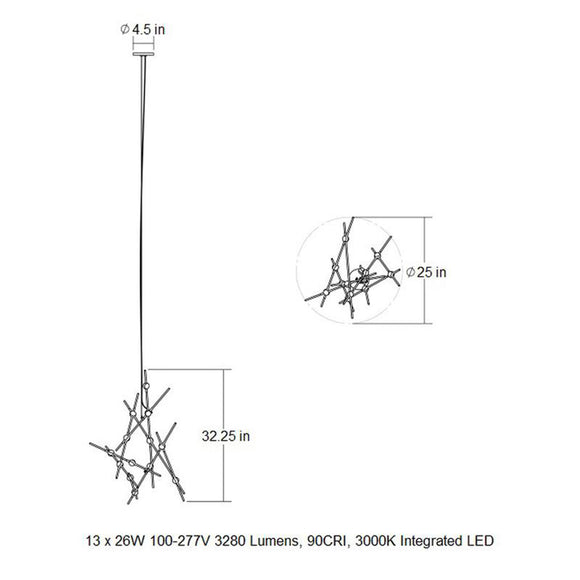 Constellation Aquila Minor Pendant Light
