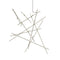 Constellation Aquila Major Chandelier  option Satin Nickel