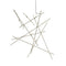 Constellation Aquila Major Chandelier  option Clear Faceted