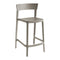 Skin Stackable Stool  option P900 Matt Taupe Polypropylene