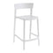 Skin Stackable Stool  option P94 Matt Optic White Polypropylene