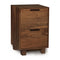 Linear Office Storage Narrow File  option Natural Walnut