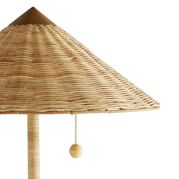 Arteriors rattan deals lamp