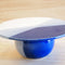 Large Sphere Cake Plate  option Blue and White