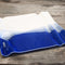 Square Ripple Platter  option Blue and White