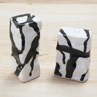 Square Ripple Salt and Pepper Shakers