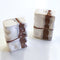Rectangle Ripple Salt and Pepper Set  option Sienna on Matte White