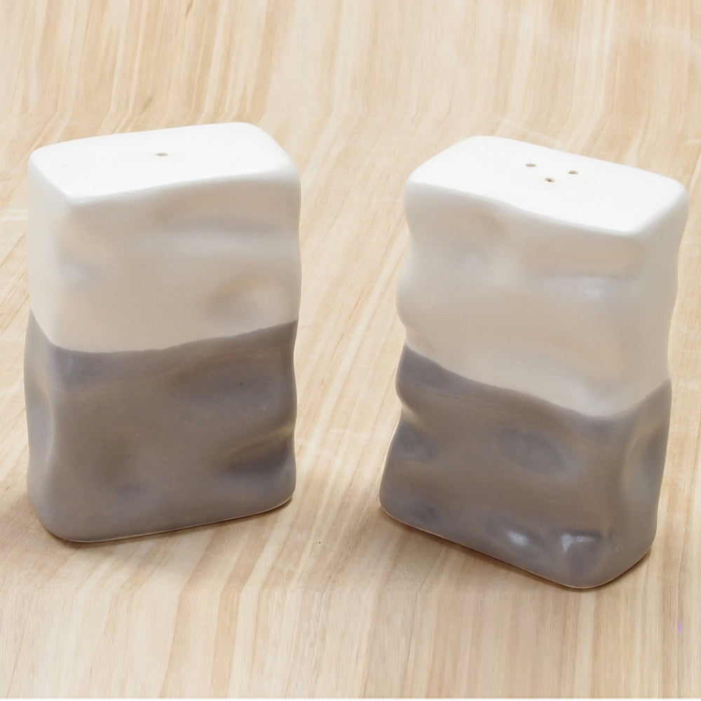 Rectangle Ripple Salt and Pepper Set