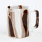 Small Mug  option Brown and White Stripe