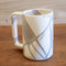 Tall Mug  option Grey Abstract Stripe