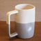Tall Mug  option Grey and Matte White Duo