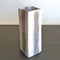 Narrow Square Vase  option Grey and White Stripe