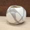 Sphere Vase  option Grey Abstract Stripe