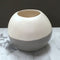 Sphere Vase  option Grey and Matte White Duo