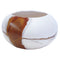 Sphere Planter  option Sienna on Matte White