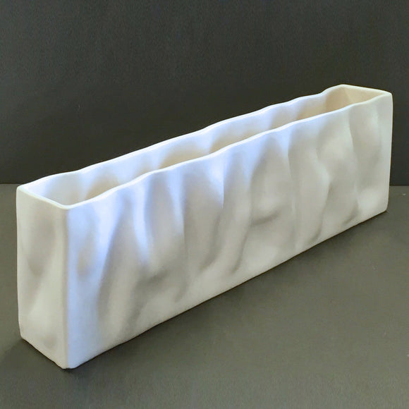 Short Rectangle Ripple Vase