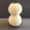 Double Sphere Vase  option Butter Cream