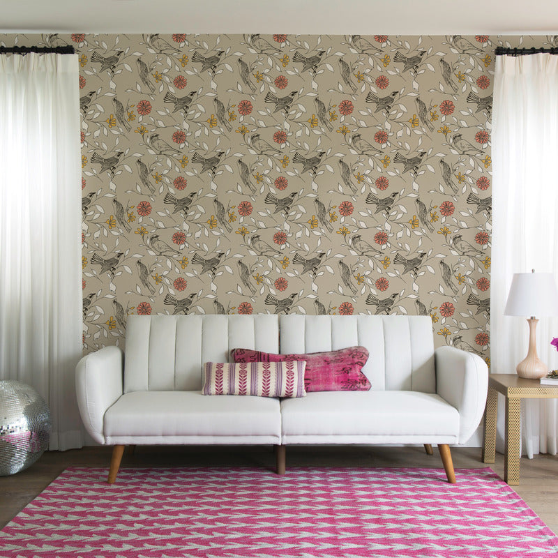 Birds Peel and Stick Wallpaper