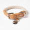 Ferdinando Microfiber Dog Collar  option Nude