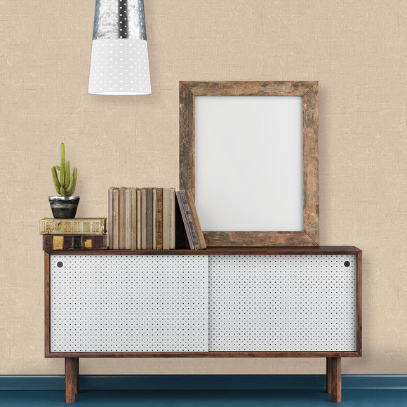 Burlap Textured Peel and Stick Wallpaper