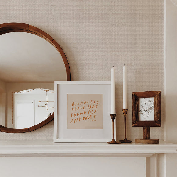 Burlap Textured Peel and Stick Wallpaper