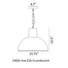 Spun Reflector Pendant Light
