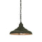 School Light Pendant Light  option Weathered Copper / Polished Copper Interior