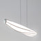 Lenis LED Linear Pendant Light  option Brushed Aluminum