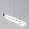 Lenis LED Linear Pendant Light  option Dark Stained Walnut
