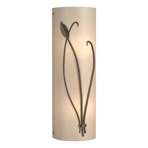 Forged Leaf and Stem Wall Sconce